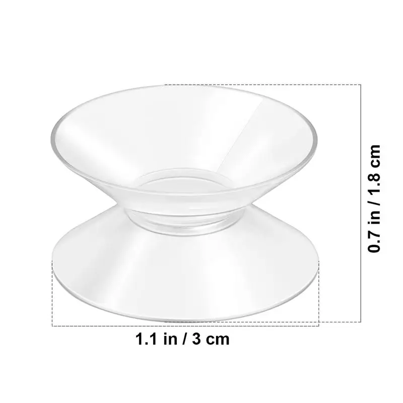 BESTOMZ 양면 흡입 컵, 플라스틱 소형 흡입 컵, 수족관 산소 튜브, 유리 플라스틱용 고정 흡착 패드, 30mm, 10 개
