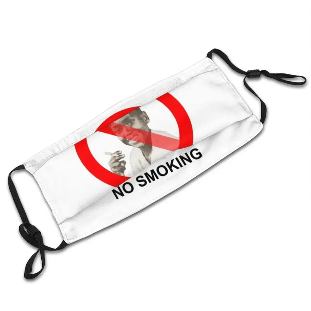 Geen Roken Masker Doek Herbruikbare Print Filter Wasbare Roken Cigarretes Kinderen Jeugd