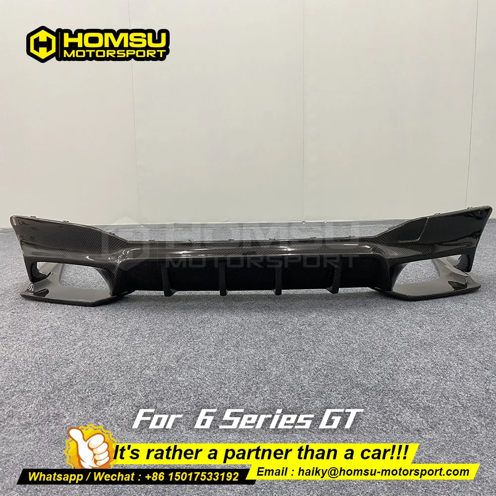 

100% Real Carbon Fiber Rear Bumper Diffuser For bm w 6 Series GT in Carbon fiber Rear Bumper Diffuser For 6 Seires GT