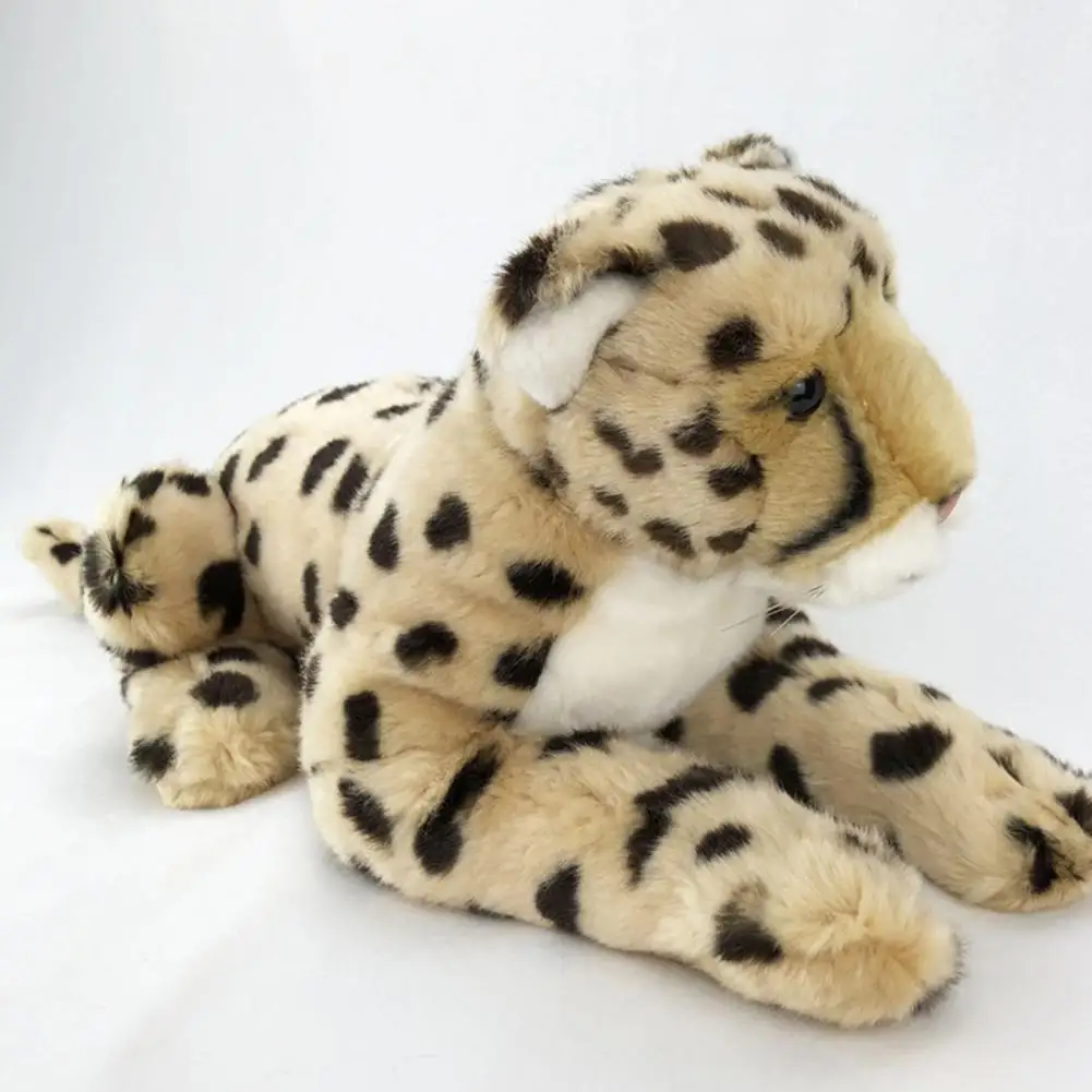 Simulation Large Plush Cheetah Panther Animal Stuffed Plush Toys Dolls Jungle Animal Stuffed Plush Kids Toy Home Sofa Decor