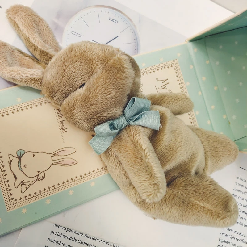 Cute Design Rabbit Plush Dolls For Baby Kids Appease Sleeping Bunny Toys Kawaii Handmade Newborn Brown Rabbits Stuffed Toy Gifts