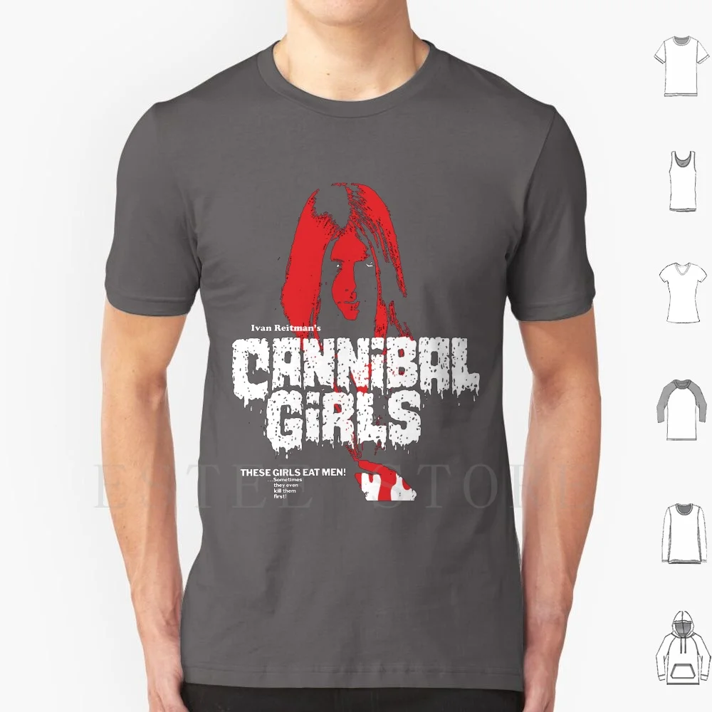 Cannibal Girls T Shirt Cotton Men DIY Print Cannibal Girls Vintage Movie Cinema Vintage Vintage Movies Retro Retro Movies