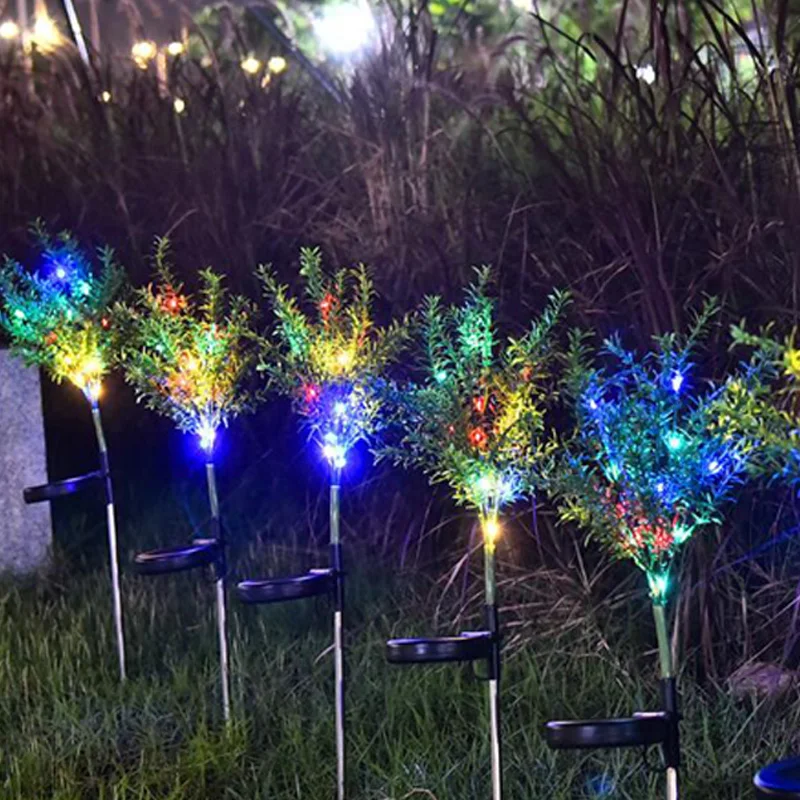 

Solar Light Simulation Christmas Tree Light Solar Light String LED Color Garden Landscape Insert Lawn Solar Led Light Outdoor