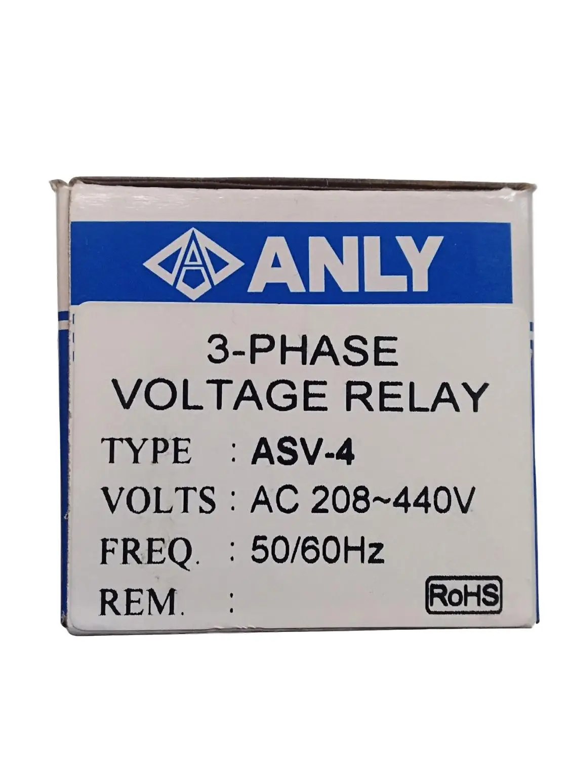 ANLY  ASV-4 under reverse phase detection relay voltage protection phase sequence relay
