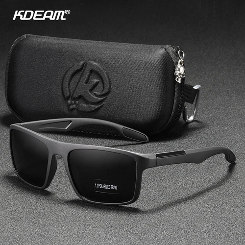 Imagen 2 del producto KDEAM Gafas de sol rectangulares ultraligeras TR90 polarizadas para hombre al por mayor