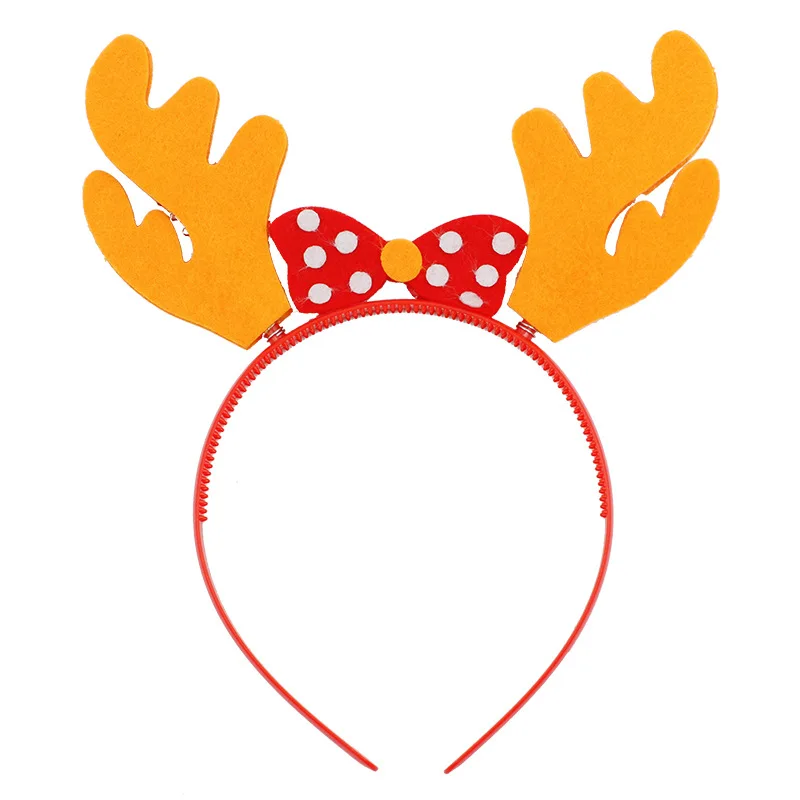 Serre-tête de noël, 2 pièces/ensemble, couronne, jouets faits à la main, artisanat, cadeaux de noël pour petite-fille, nouvel an