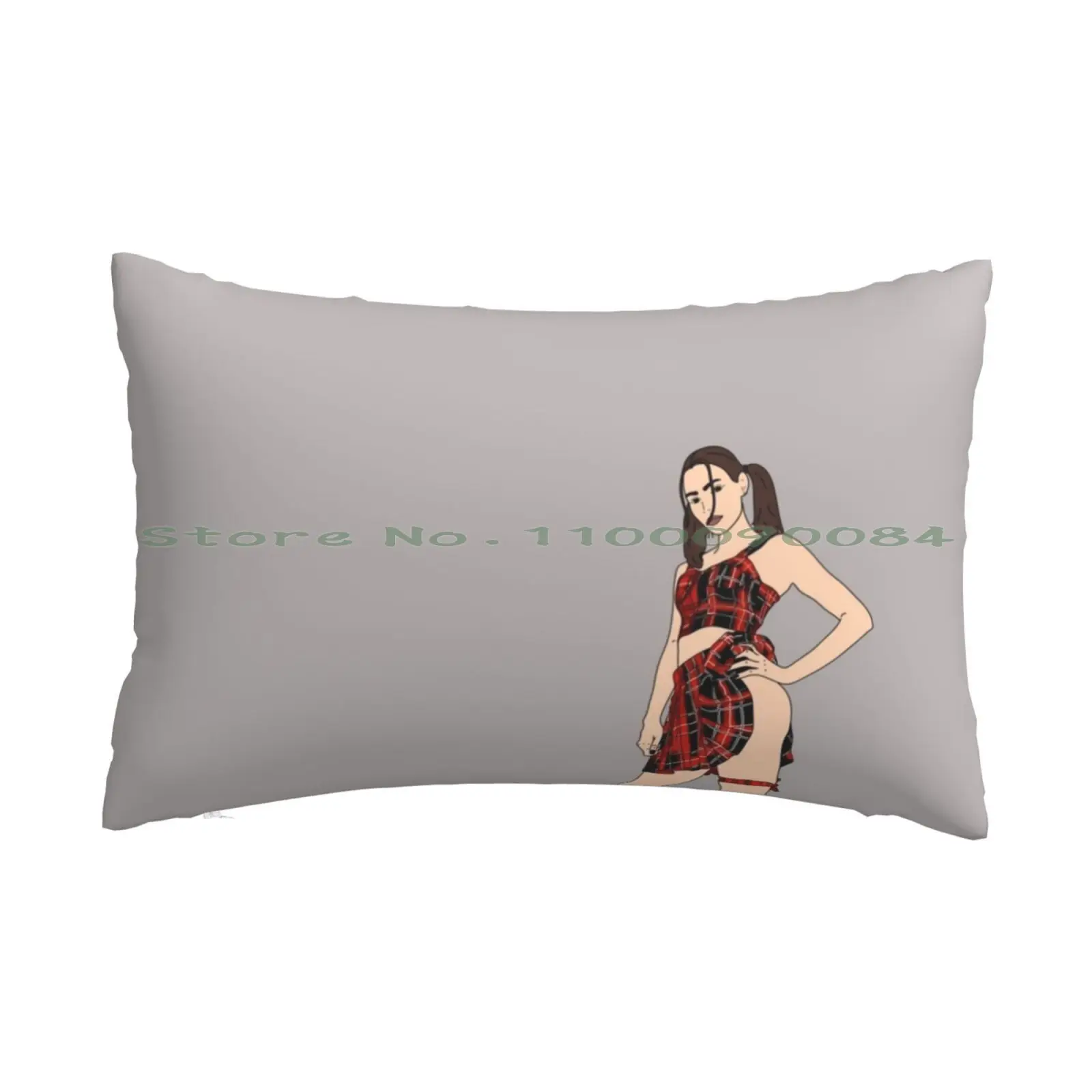 School Girl Pillow Case 20x30 50*75 Sofa Bedroom Lets Go Brandon Anti Joe Biden Republican Conservative Funny Humour Seal Of