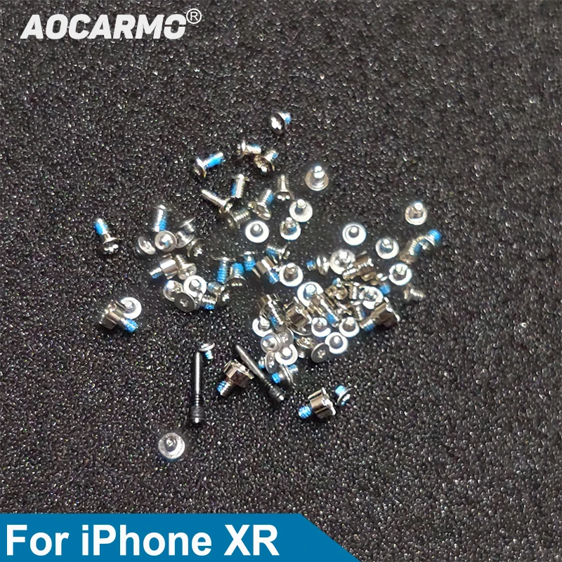 Aocarmo For iPhone XR Inside Motherboard And Bottom Frame Bolts Full Set Screws Replacement Part