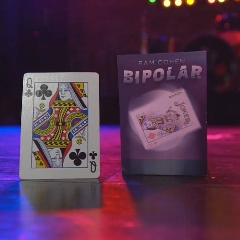 Bipolar by Ram Cohen Changing Color Card Rider Back Playing Cards Illusions Gimmick Magic Tricks Props