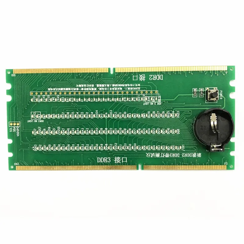 

DDR2 DDR3 RAM Memorry Slot Tester Analyzer Test Card Adapter for PC AMD Intel