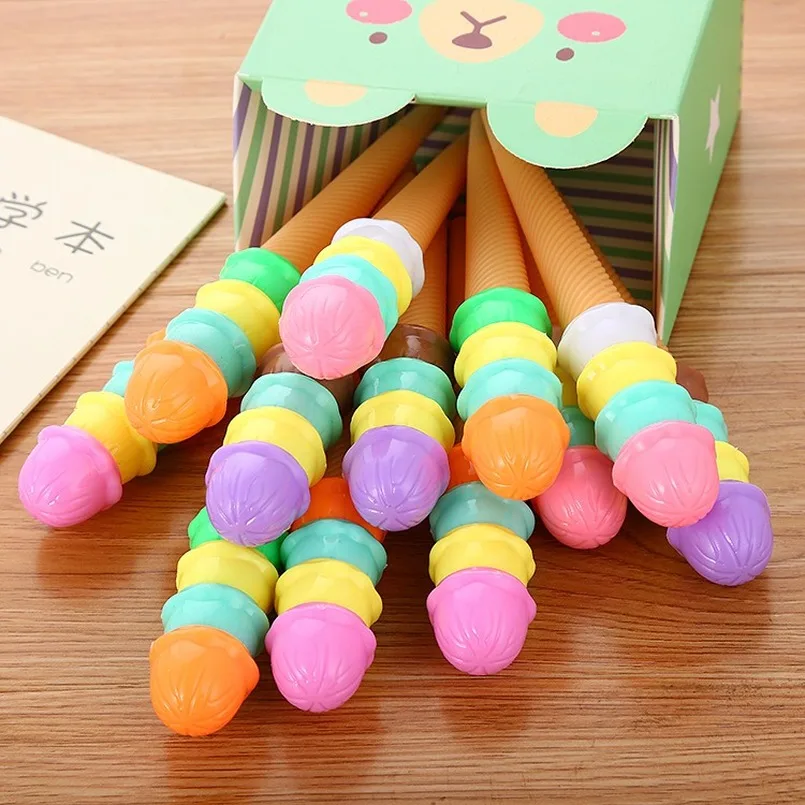 20 Pcs Cartoon Ice Cream Gel Pen Wholesale Creative Stationery  Gel Pens Cute Student Office School Writing Tools