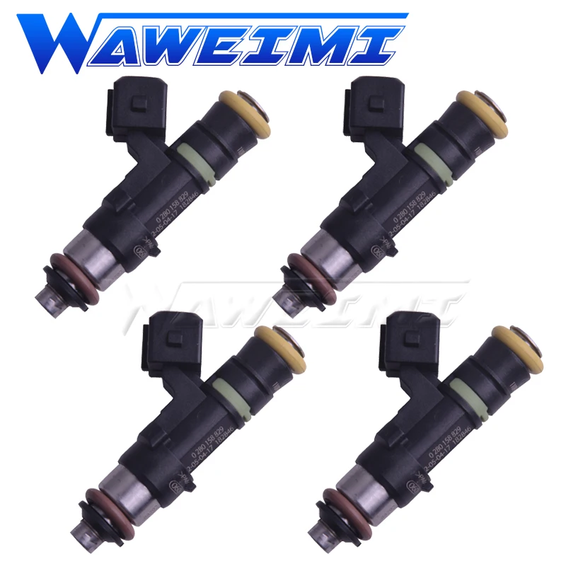 WAWEIMI 4x CNG Fuel Injector Nozzle OE 0280158829 For Methane GAS petrol e85 racing