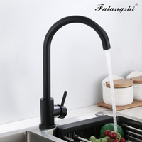 304 Stainless Steel Kitchen Faucet Sink Mixer Hot And Cold Water Tap 360 Swivel Rotation Kitchen Sink Mixer Taps WB1234