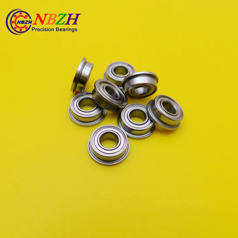 Free Shipping NBZH  Boutique Flange Ball Bearings MF105ZZ / LF1050ZZ Size 5*10*11.6*4*0.8 Mm