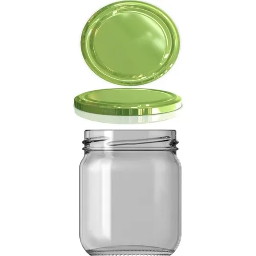 Pasabahce Glass Jar 210 cc Green Cover 10 Adt Additional Food Baby