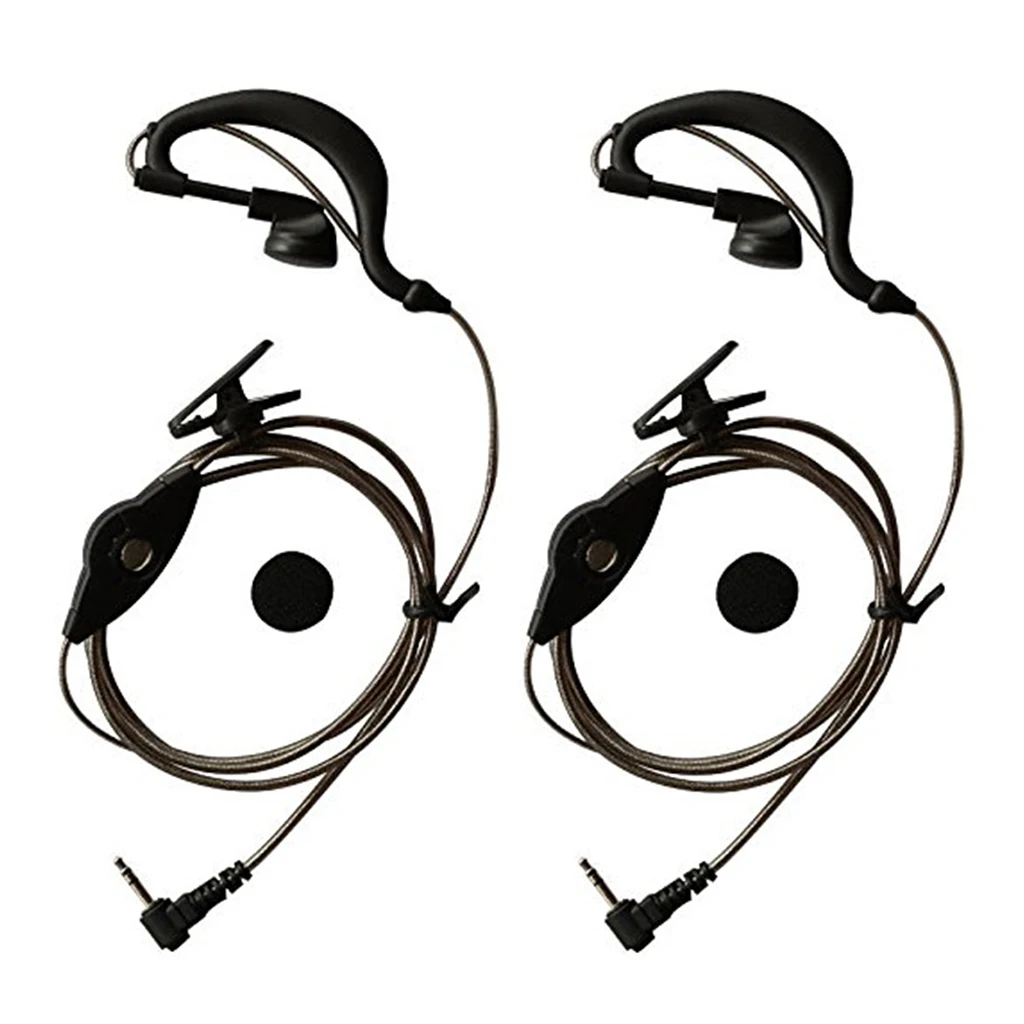 2Pcs 1pin Clear Acoustic Tube Earpiece Earphone Headset for Motorola Talkabout   Radio Bodyguard Security Mic Headset