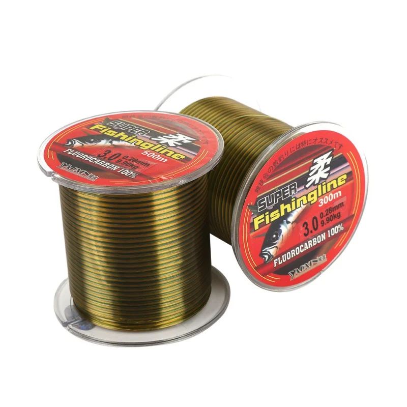 

500M Nylon Fishing Line Fluorocarbon Coated Monofilament Leader Carp Smooth Fishing Wire Outdoor Accessories