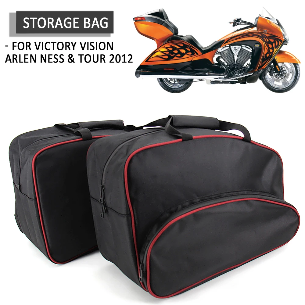 

NEW Motorcycle Saddle Bags Side Storage Luggage Bag Inner Bag liner Waterproof FOR Victory Vision Arlen Ness & Tour 2012