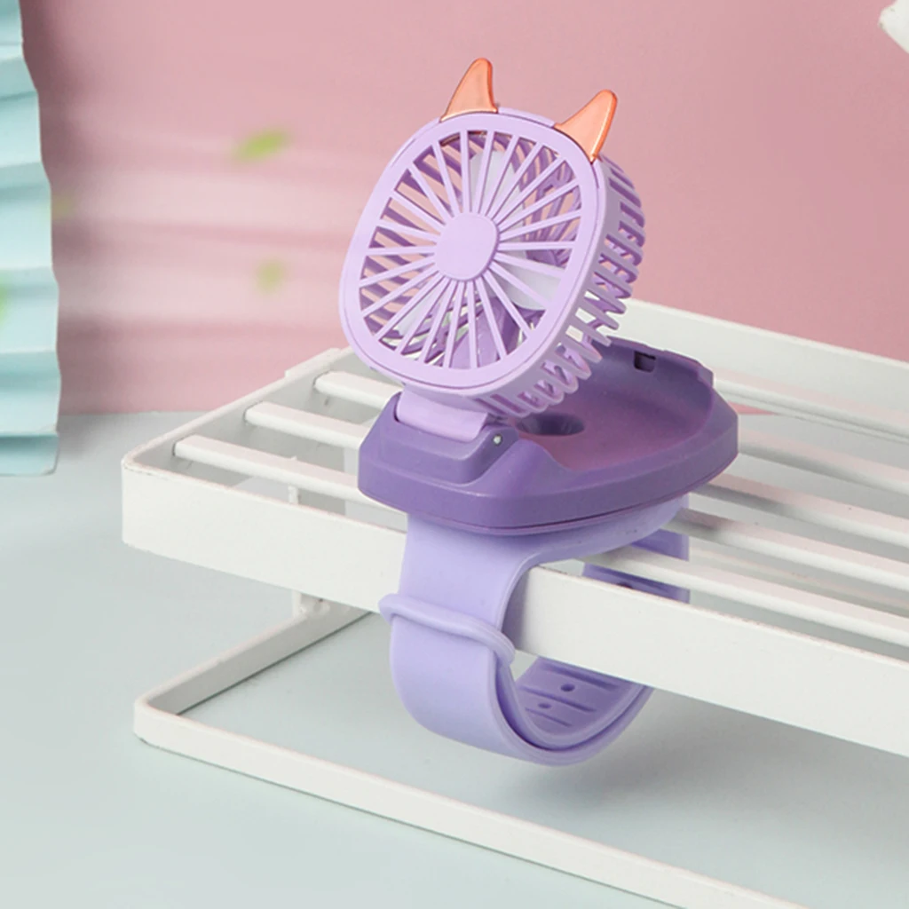 المحمولة USB قابلة للشحن الرقبة كسول المعصم معلقة التبريد مروحة صغيرة مكتب cuietvintage مروحة الهواء دائري يده التغشية