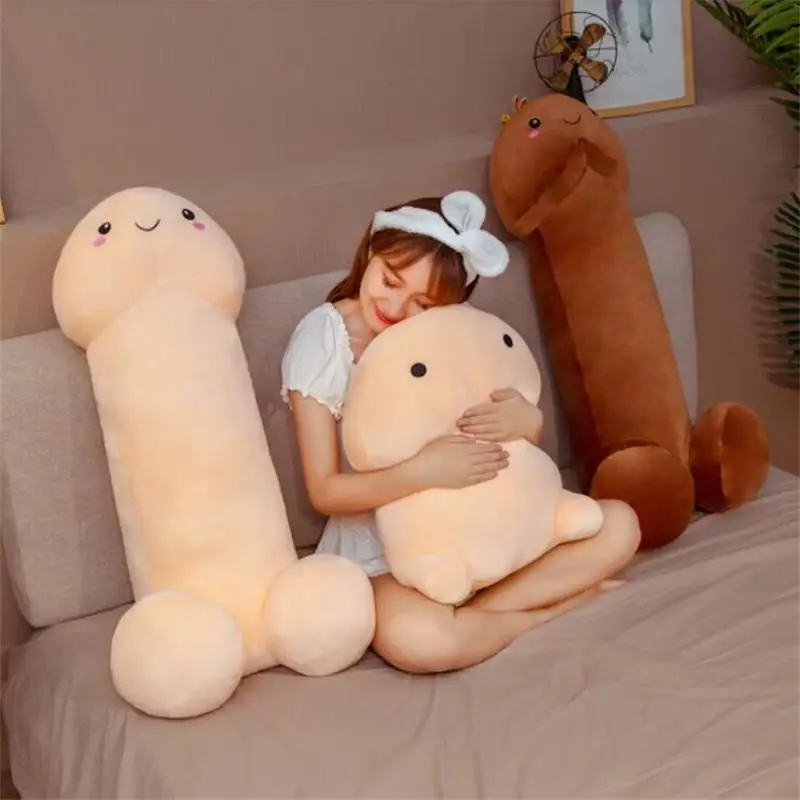 Sexy 40/60/80cm Long Penis Plush Toys Pillow Sexy Soft Stuffed Funny Cushion Simulation Lovely Dolls Kawaii Gift for Girlfriend