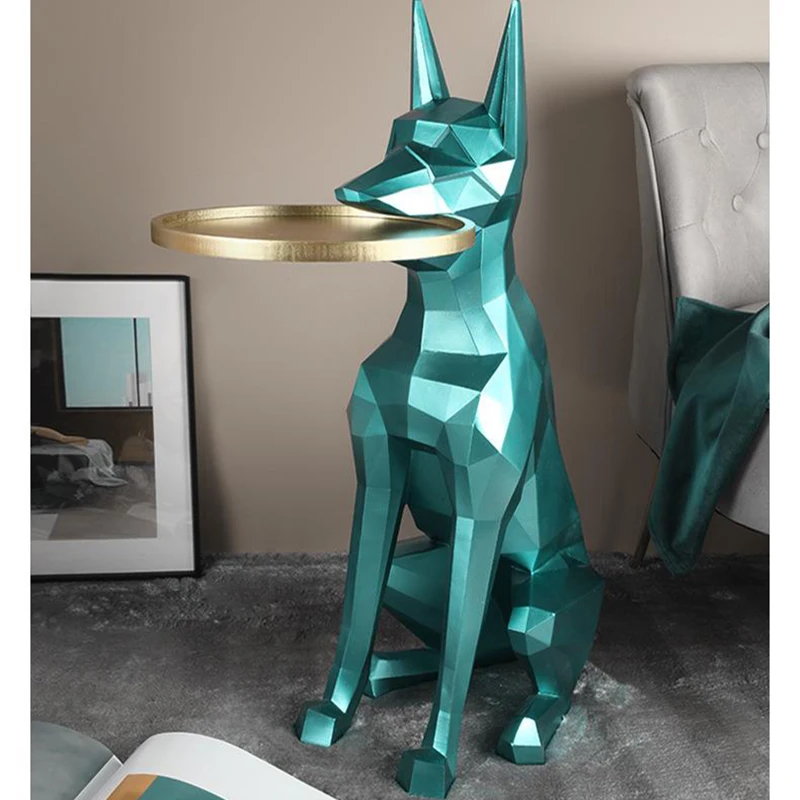 

Home Decor Figurine Modern Simple Light Luxury Landing Dog Statue Creative Home Living Room Landing Decoration Housewarming Gift