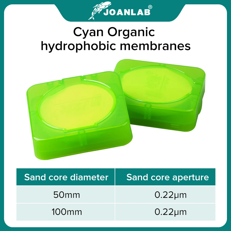 JOANLAB-membrana de microfiltración de agua para laboratorio, membrana microporosa de 0.45um, 0.22um, diámetro de 50mm y 100mm