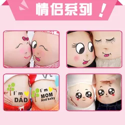 kawaii self-made For pregnant women therapy  maternity photo props Pregnancy photographs belly painting photo stickers