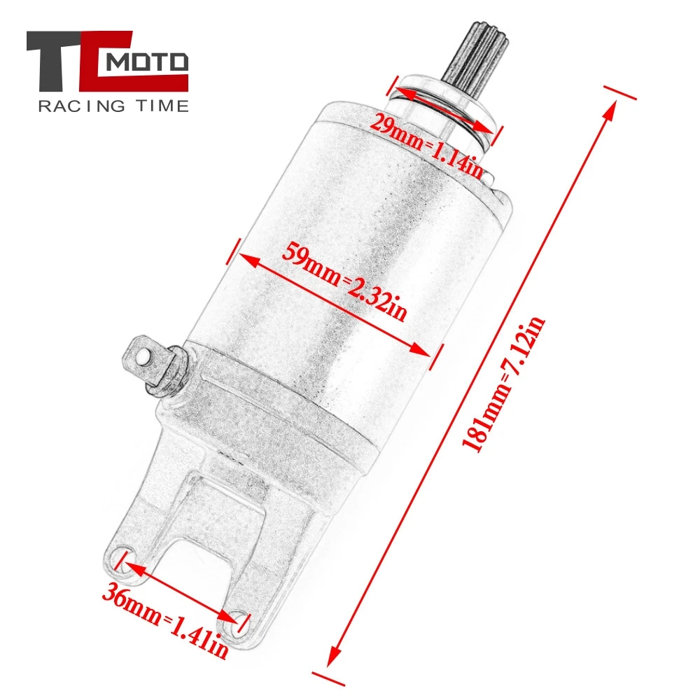 Motorcycle Starter Motor for Suzuki GSF400 S VS GSF 400 V-V VZ-V Bandit 1995-1997 Bandit 400 1991-1993 1995 1997 31100-10D00