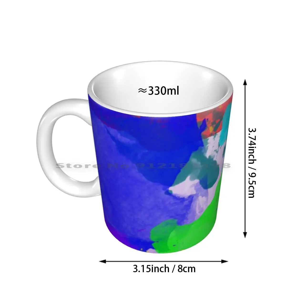 Color Splash Ceramic Mugs Coffee Cups Milk Tea Mug Color Splash Colorful Splashes Splash Grunge Cheap Low Price Wii U Paper