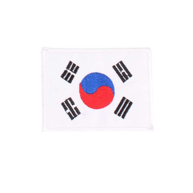 2021 Embroidery Patch of National Flag Badges of Various Countries High Temperature Ironing Patch Used for Clothes Bags Decor