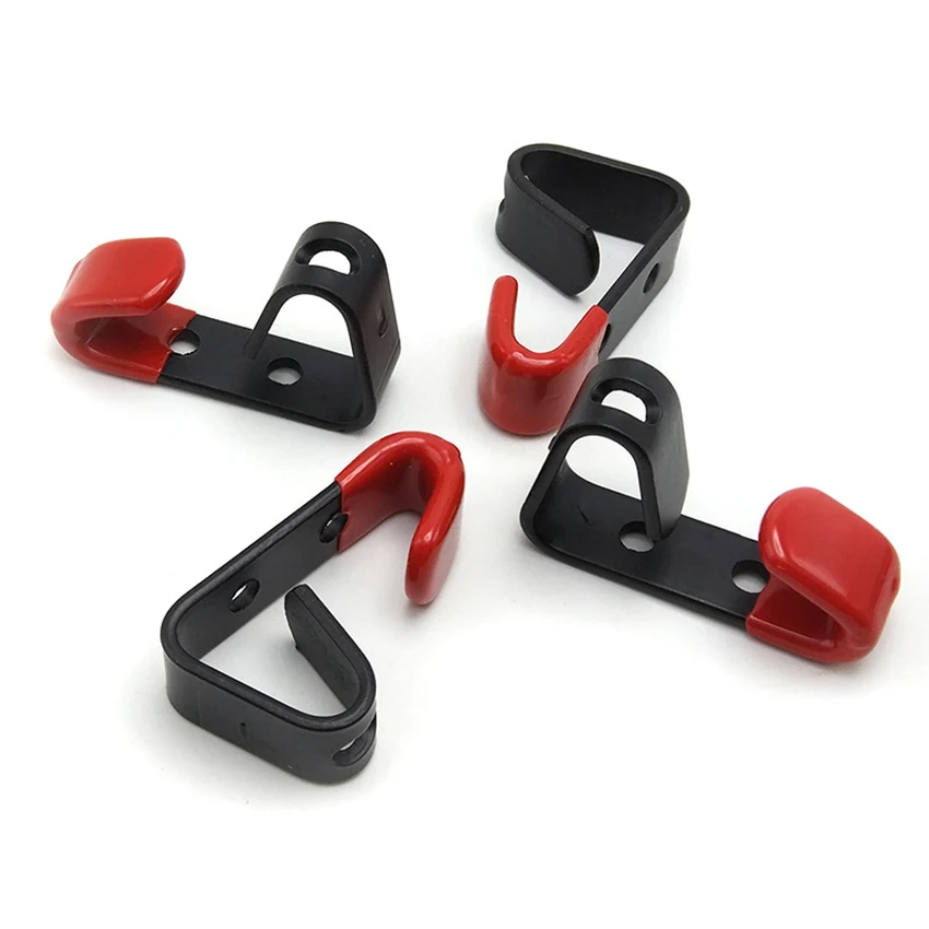 5PCS/Lot Alloy Rim Display Hanging Hooks, Metal Wheel Rim Hooks Rack Display Stand for for Car Auto Store, Black and Red haken