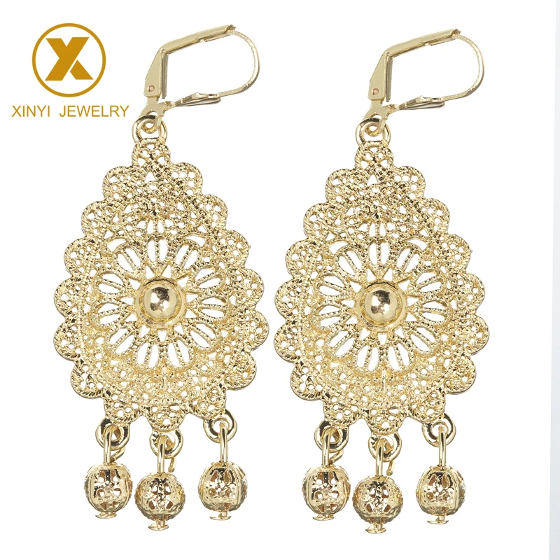 Moroccan Caftan Wedding Golden Color Earring Fashion Jewelry Zinc Alloy High Quality Earring