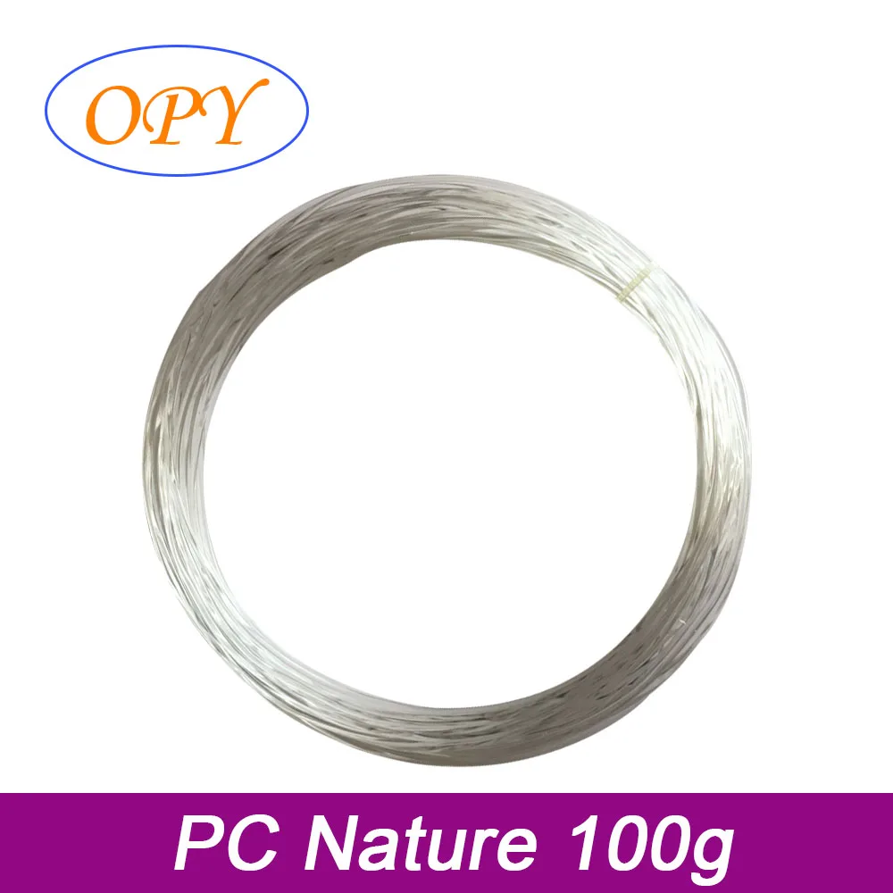 Polycarbonate PC Filament 1.75mm for FDM 3D Printer Pen 1Kg Transparent Plastic Materials 10M 100G Sample Strong Bonding