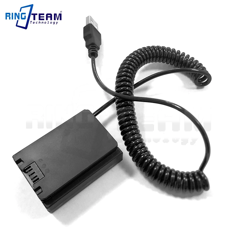 NP-FZ100 USB Coiled Cable DC Coupler For Sony ILCE-9 a9 ILCE-7RM3 a7RM3 BC-QZ1 A7M4 Cameras