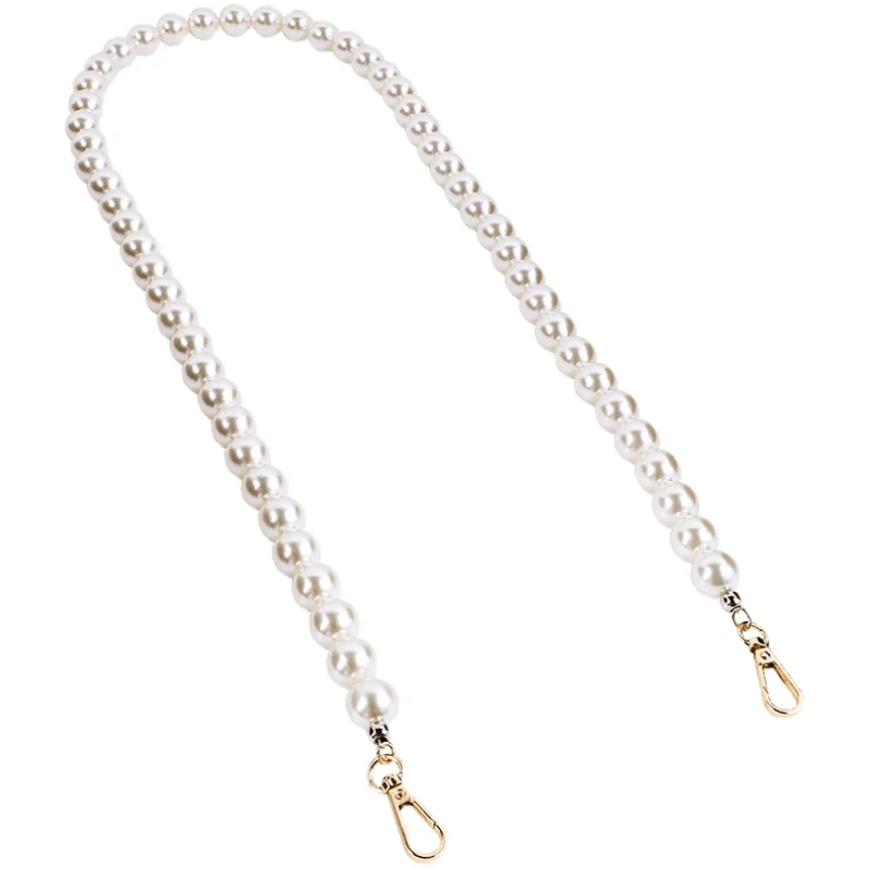 Handmade Pearl Chain Bag with DIY Messenger Lady Bag Accessories Steel Wire Beaded Bag Chain Handbag Hand Crossbodypearl Chain
