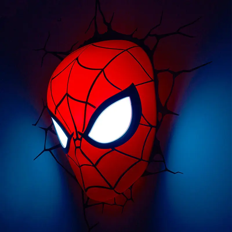 

Creative spider Head helmet Hand Glove figures model 3D Wall Lamp Unique LED light lamp Home room decorations