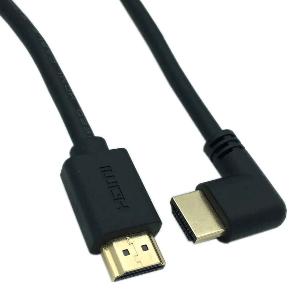 4K kabel 2.0 kompatybilny z HDMI 90/270 stopni kabel HDTV 15CM 0.6M 1.8M 1080P 3D dla projektor do komputera TV PS3 4 Ultra 3D komputer