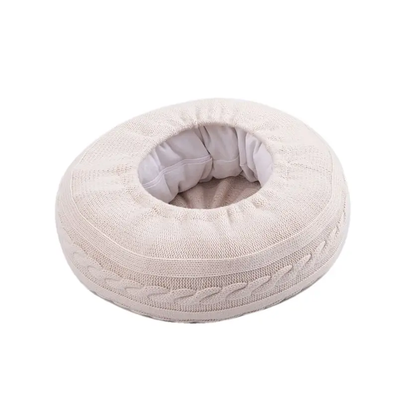 Newborn Photography Props Accessories Cushion Knitted Wool Baby Posing Pillow Boys Girls Studio Photo Shooting Bean Bag Pillow