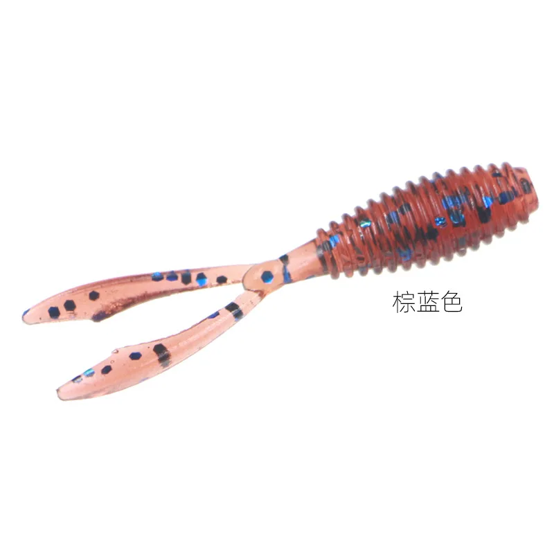 10pcs/lot Twin Tail Soft Bait Fishing Lure 35mm 0.4g  Ajing Rockfish Jig Swimbait Worm Pike lure Bait Wobbler Silicone Worm