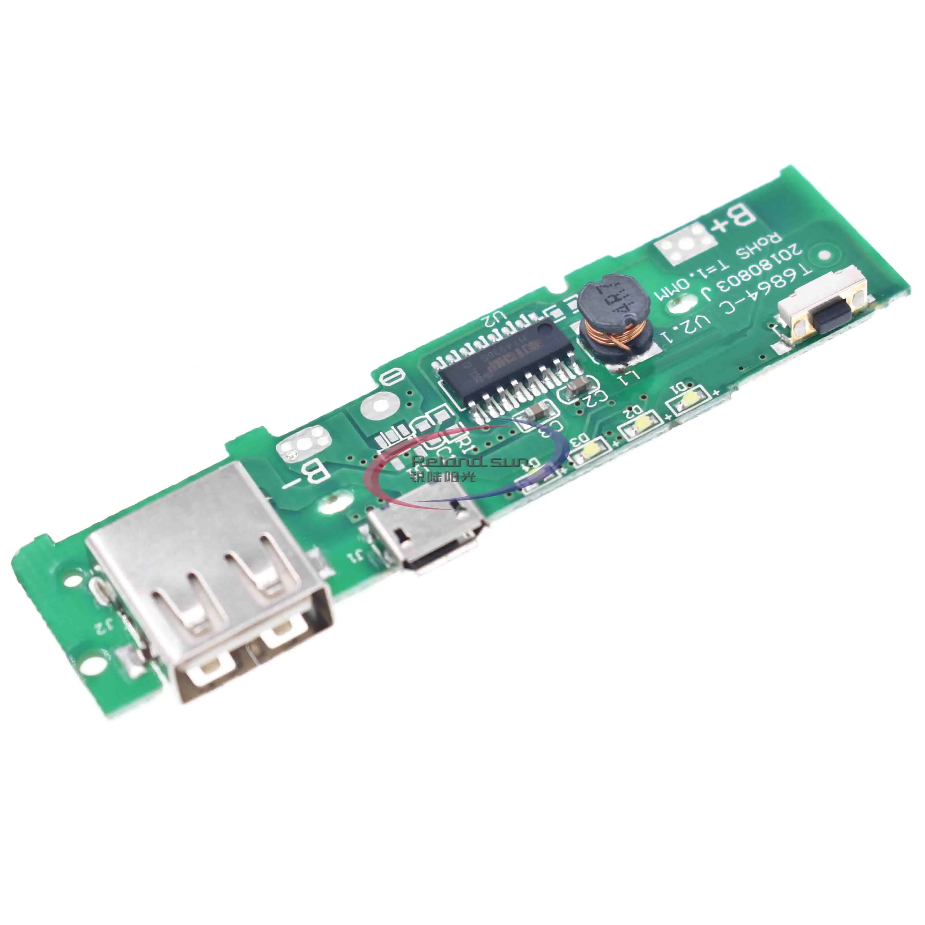 5V 2.1a Power Bank Oplader Module Power Bank Printplaat Pcb Up Boost Power Bank Module Diy 18650 Batterij Voor Xiaomi