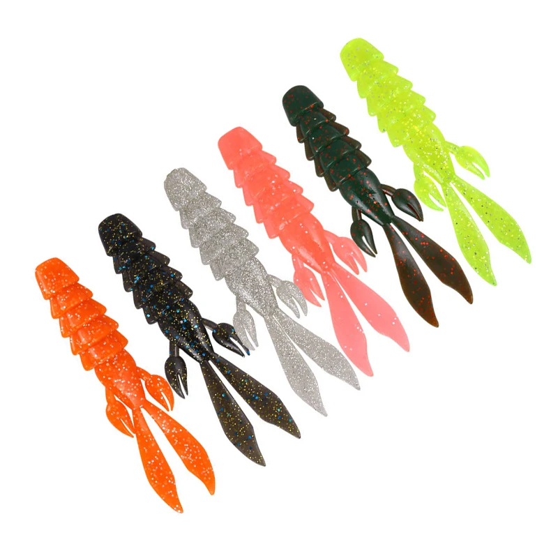 5Pcs/Lot 8/10/12cm 4/7/12.5G Soft Wobbler Lures lobster Silicona Fishing Lure Pack Garnelen Pike Rubber Silicone Bait Fish