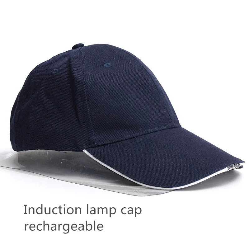 

Men Summer Induction Outdoor Led Light Cap Charging Headlights Night Sensible Rechargeable Fishing Baseball Cap