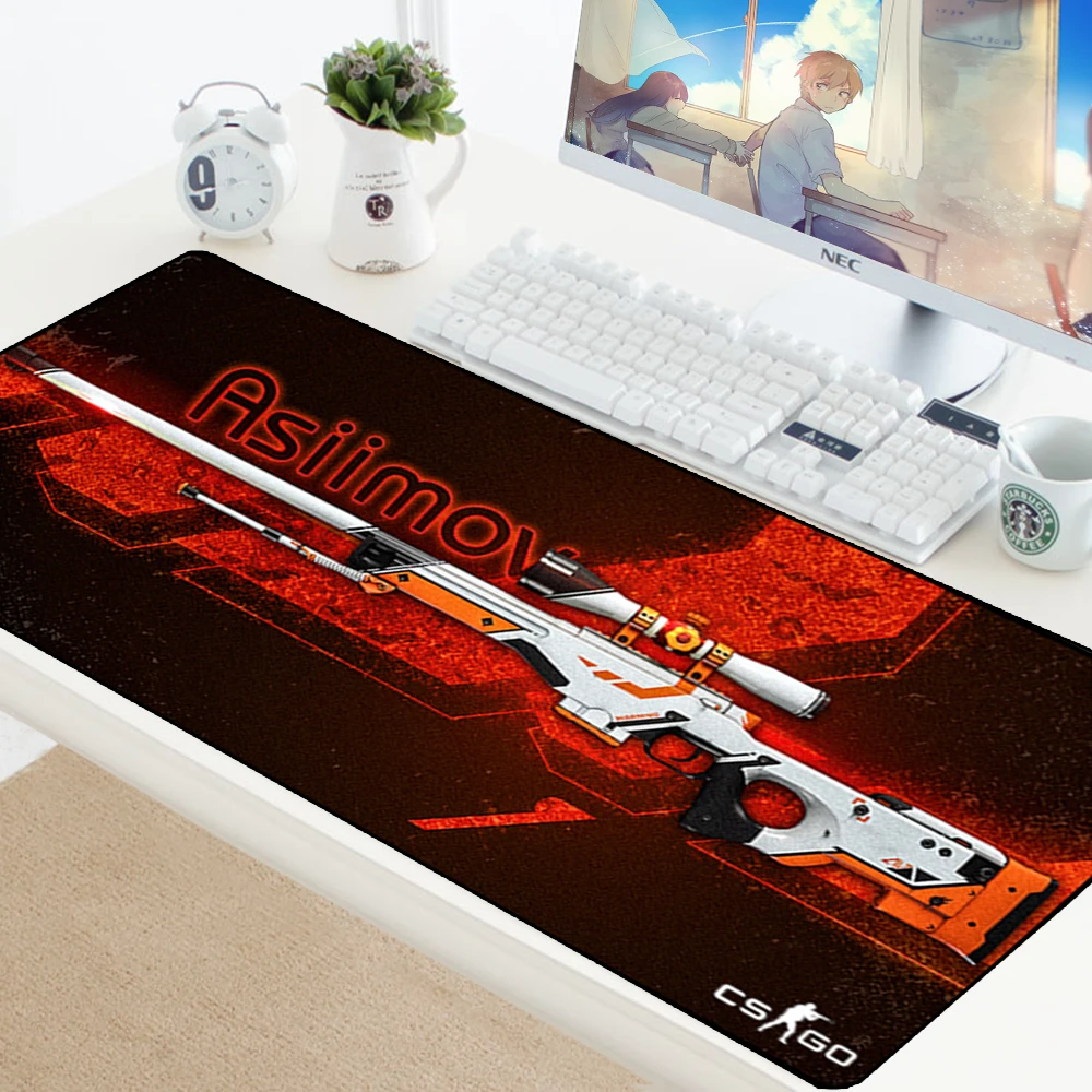 CS GO Custom Large Mouse Pad Speed Keyboards Mat Rubber Gaming Mousepad Desk Mat For Game Player Desktop PC Computer Laptop Csgo