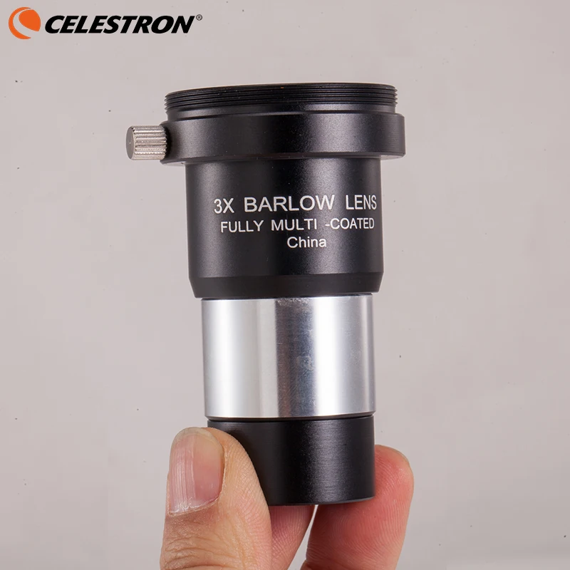 1.25 Inchs 3x Barlow Lens Fully Multi-coated Metal Body with M42 Thread for Standard Telescope Eyepiece