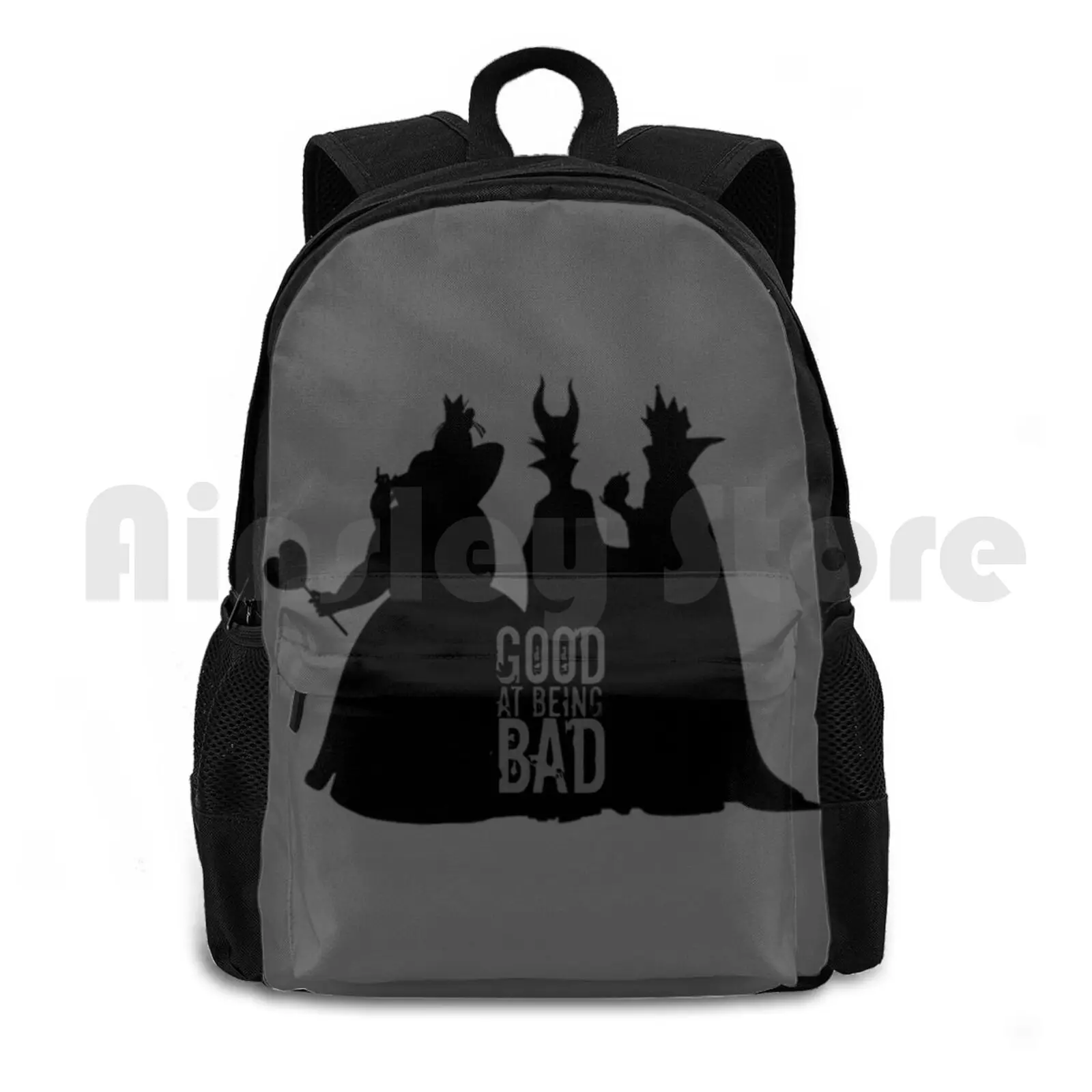 Being Bad Outdoor Hiking Backpack Waterproof Camping Travel Villains Villain Villains Bad Guys Queen Of Hearts Evil Queen Evil