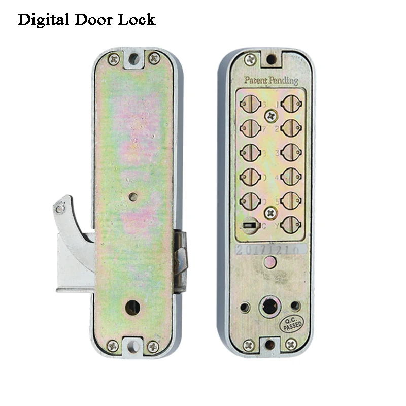 Waterproof Gate Lock Mechanical Keyless Door Lock Deadbolt Keypad Digital Lock Handle Key Code Combination Lock Zinc Alloy