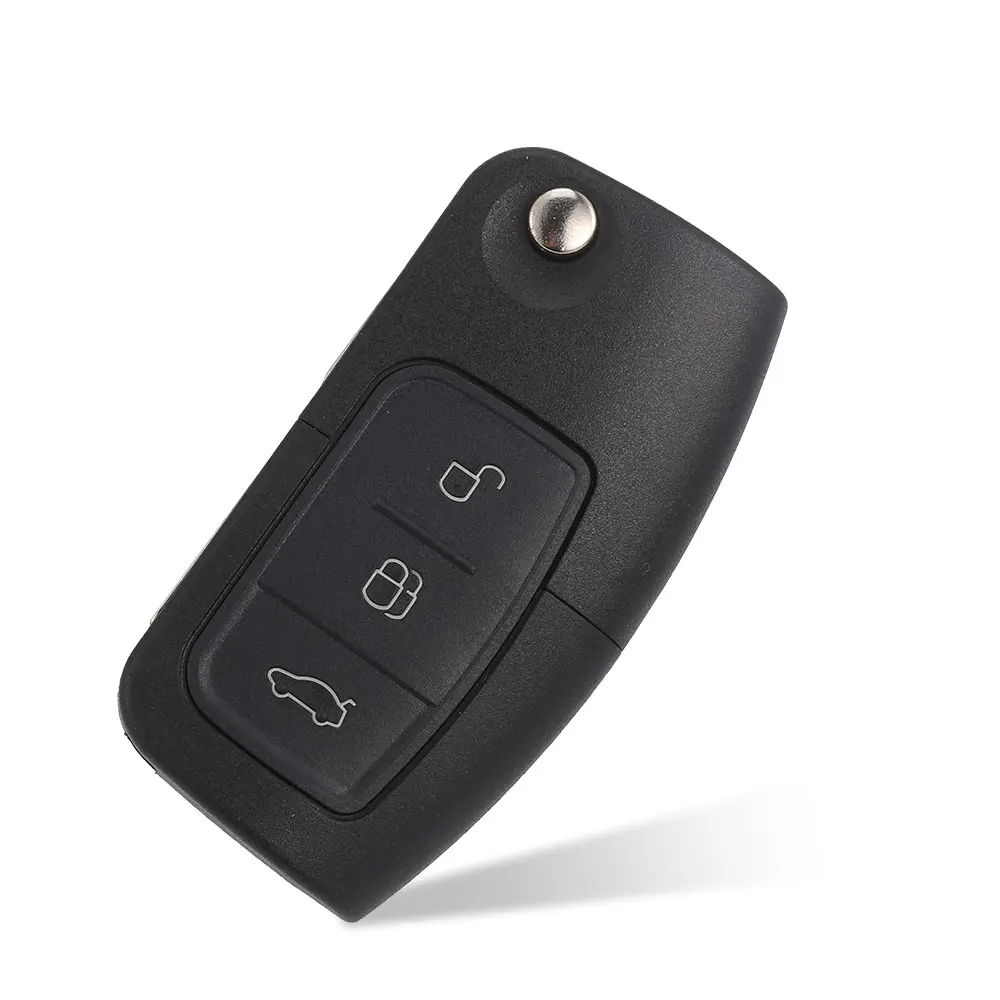 Car Key Shell Remote Fob Case For Ford Focus 2 3 Fiesta C Max Connect Ka Mondeo S Max Galaxy 3 Buttons Flip Modified