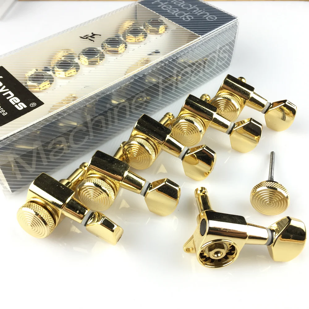 

New Gold Guitar Locking Tuners Electric Guitar Machine Heads Tuners JN-07SP Lock Tuning Pegs ( With packaging )