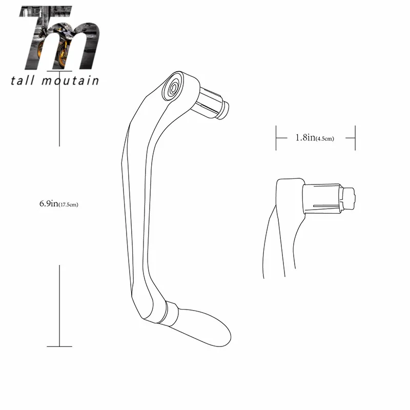 ل RC 125 200 390 RC390 RC200 RC125 العالمي 7/8 "22 مللي متر دراجة نارية المقود القبضات دواسة فرامل العتلات الحرس حامي