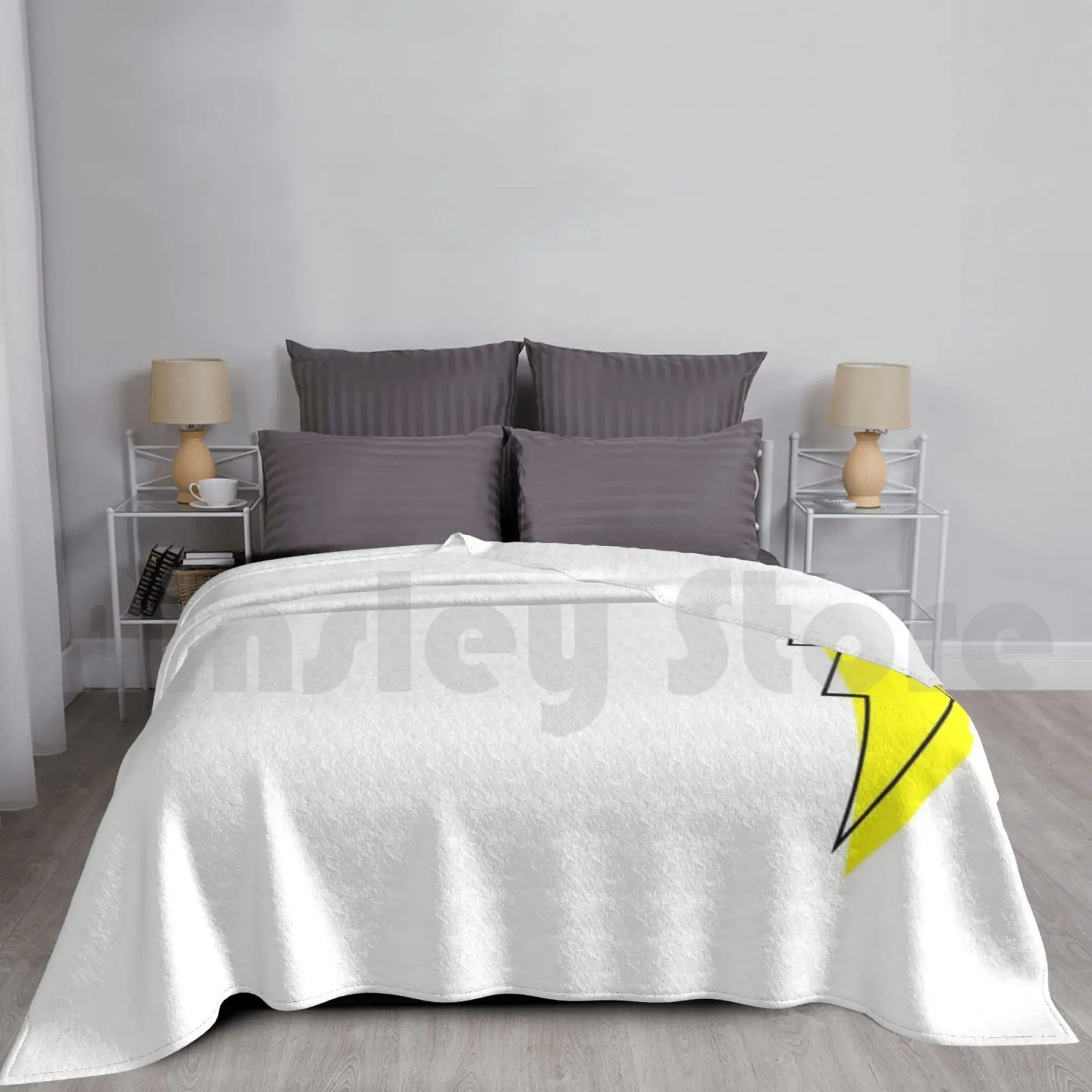 Lightning Strike Blanket Fashion Custom Lightning Strike Lightning Bolt Lightning Strike Bolt Fighter Airplane Weather